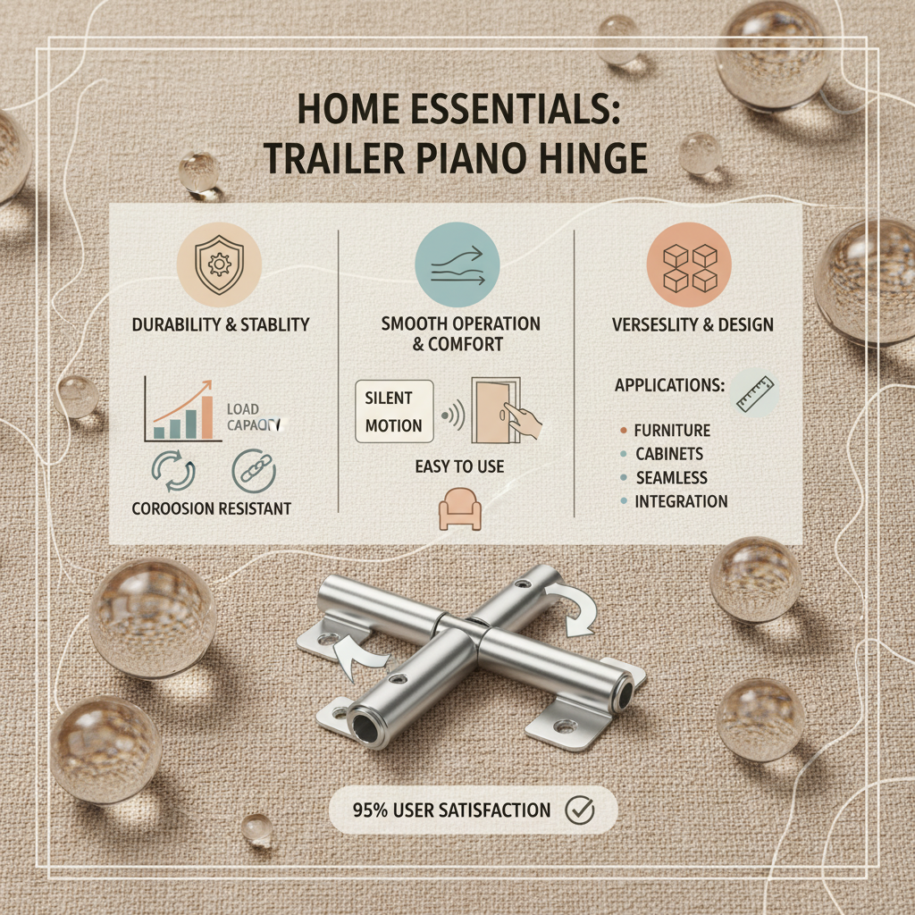 Understanding the Benefits of Trailer Piano Hinges for Robust Applications