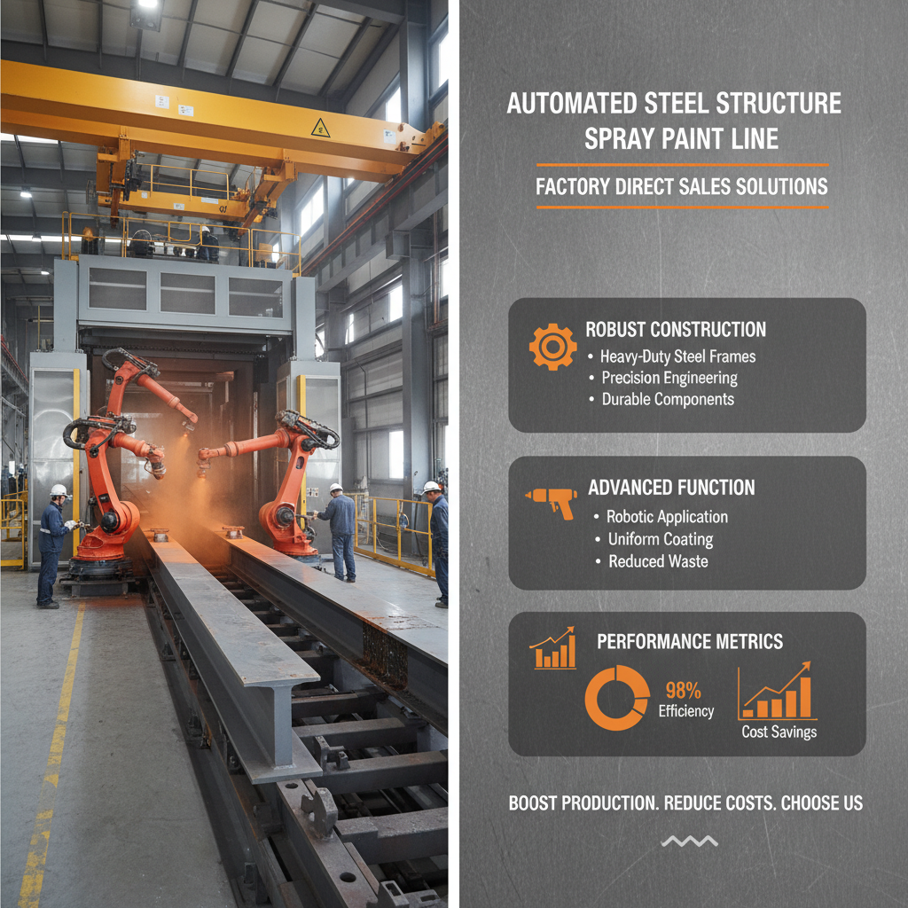 Factory Direct Sales of High Quality Steel Structure Spraying Paint Line