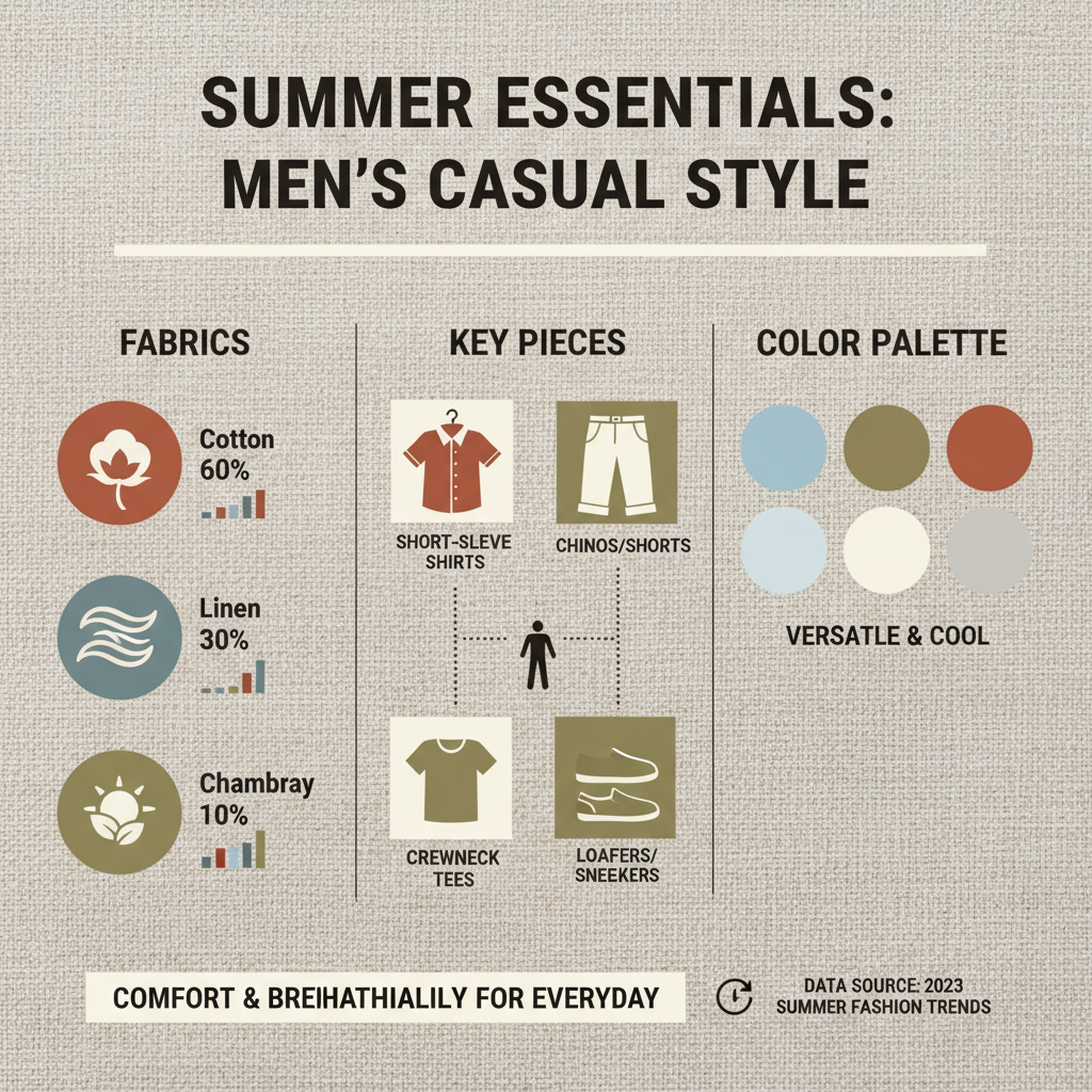 Effortless Style Guide for Casual Men's Style Summer Wardrobes