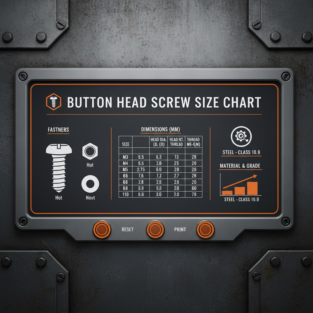 Comprehensive Button Head Screw Size Chart for Accurate Fastener Selection