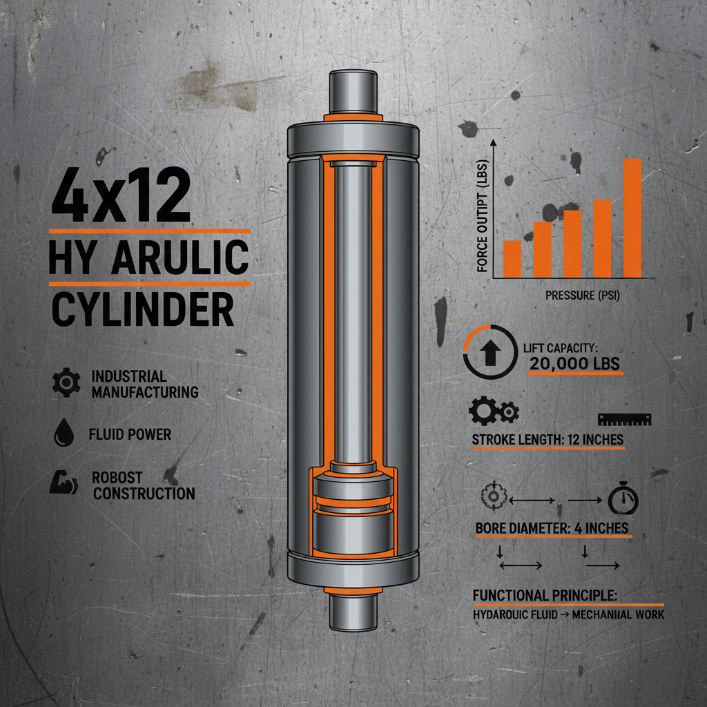 4 x 12 hydraulic cylinder