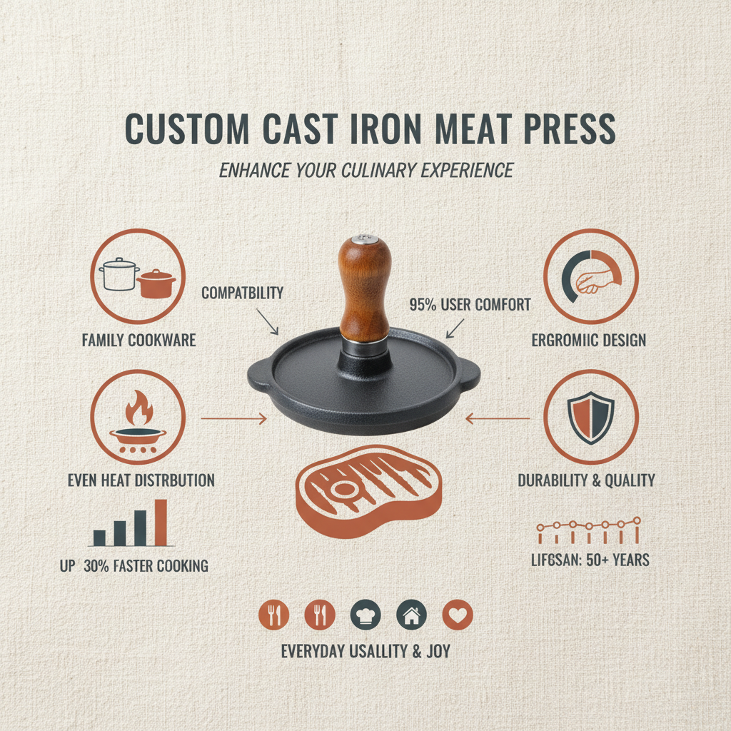 custom cast iron meat press