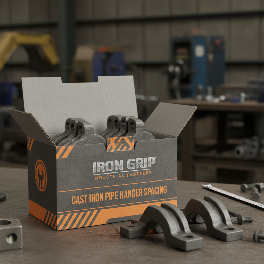 cast iron pipe hanger spacing