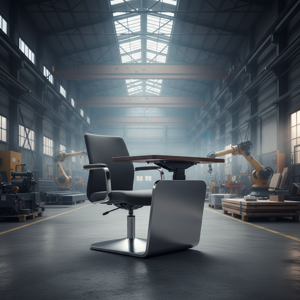 chair with built in desk