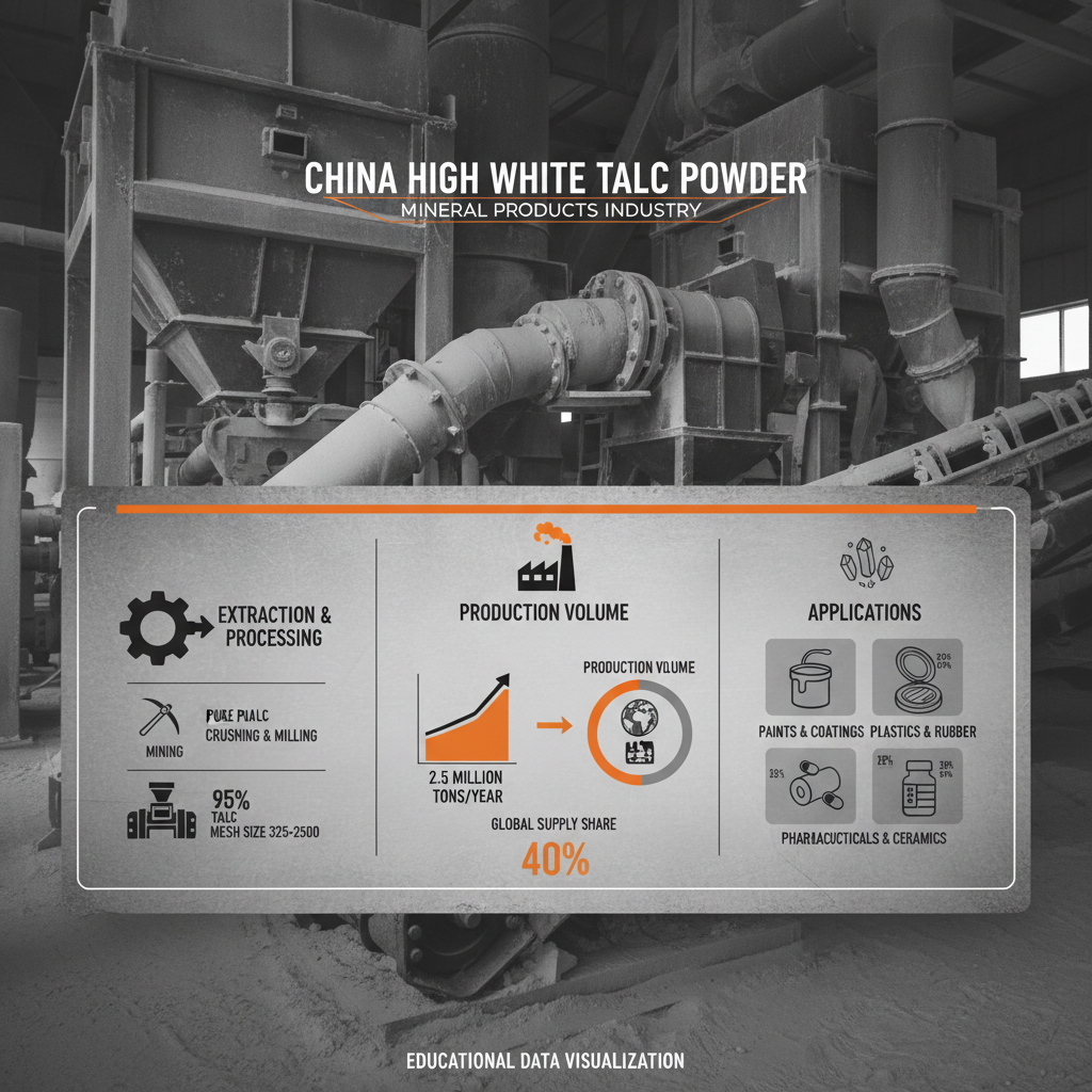 China high White Talc Powder