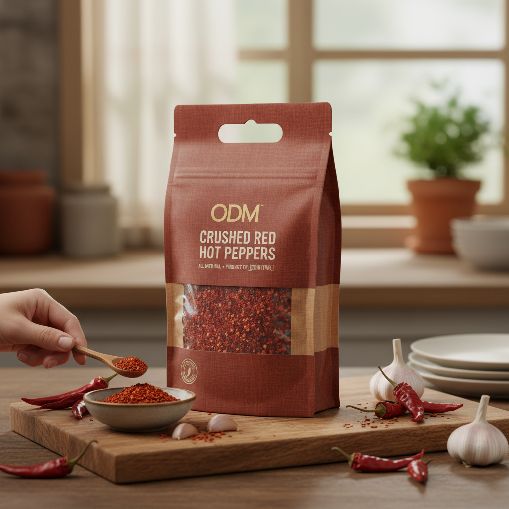 odm crushed red hot peppers