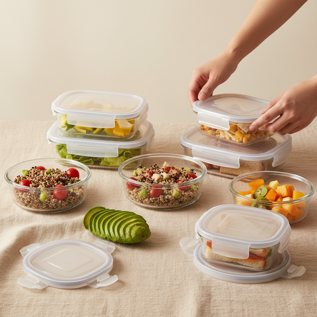 glass airtight food storage containers