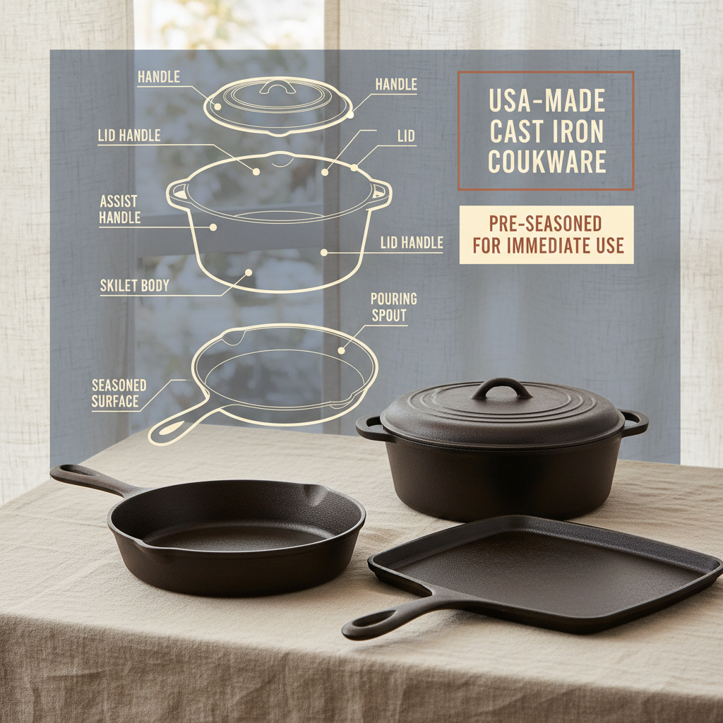 Discover the Benefits of Durable Us Made Cast Iron Cookware