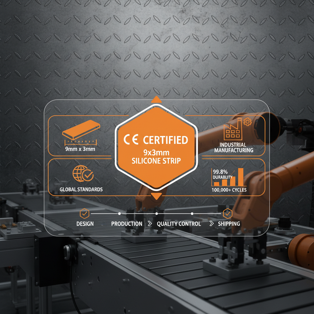 CE Certification 9x3mm Silicone Strip Ensuring European Market Access