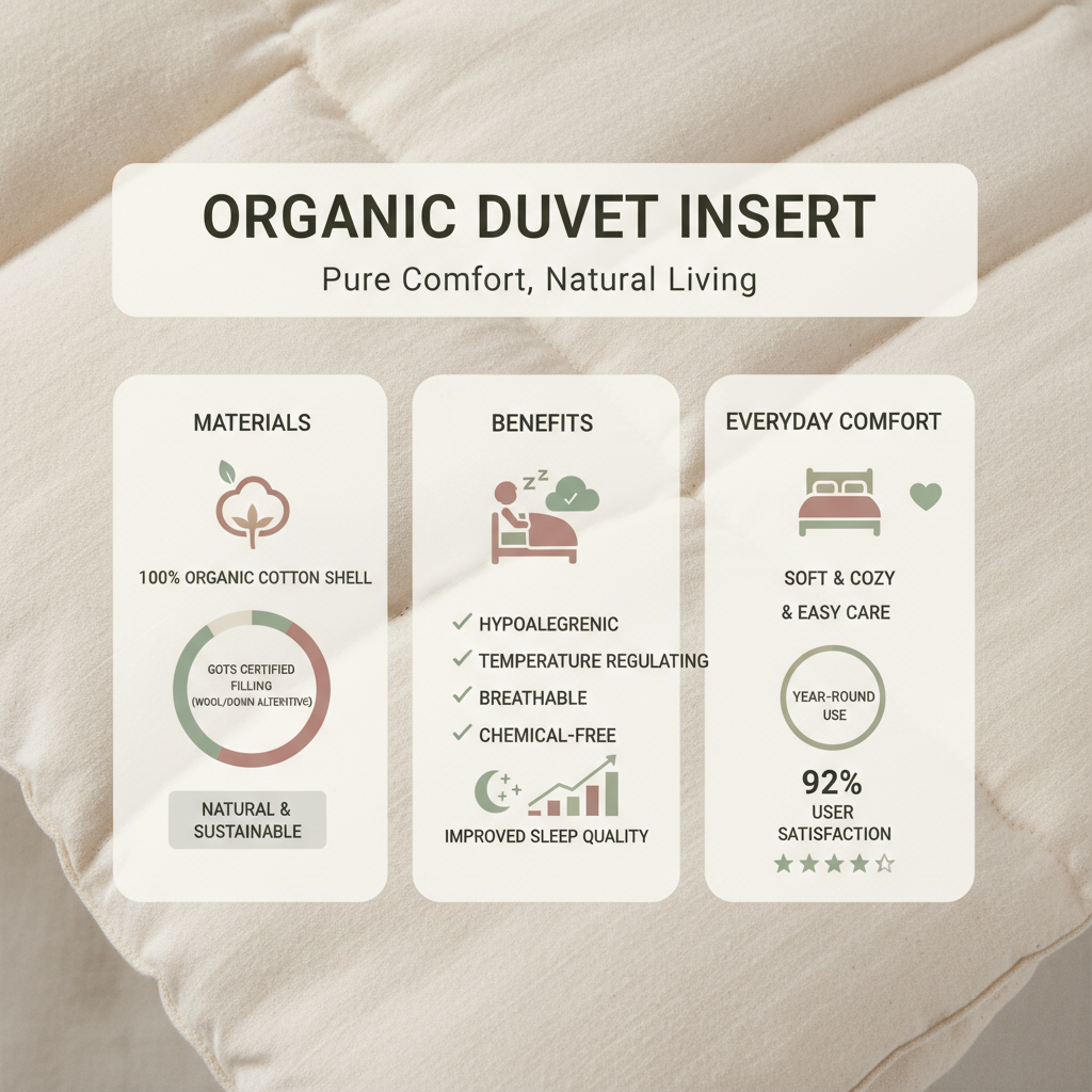 Discover the Benefits of an Organic Duvet Insert for Luxurious Sleep