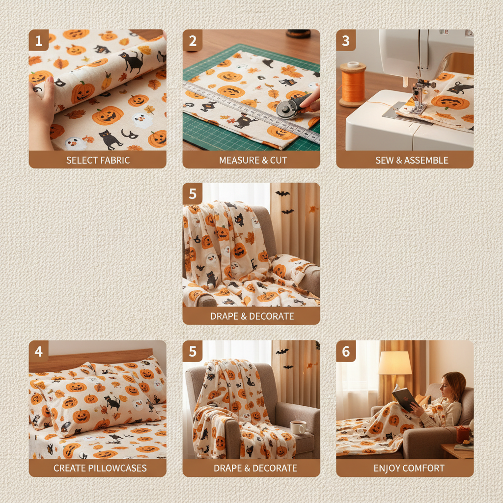 Discover the Spooky Charm of High Quality Halloween Cotton Fabric