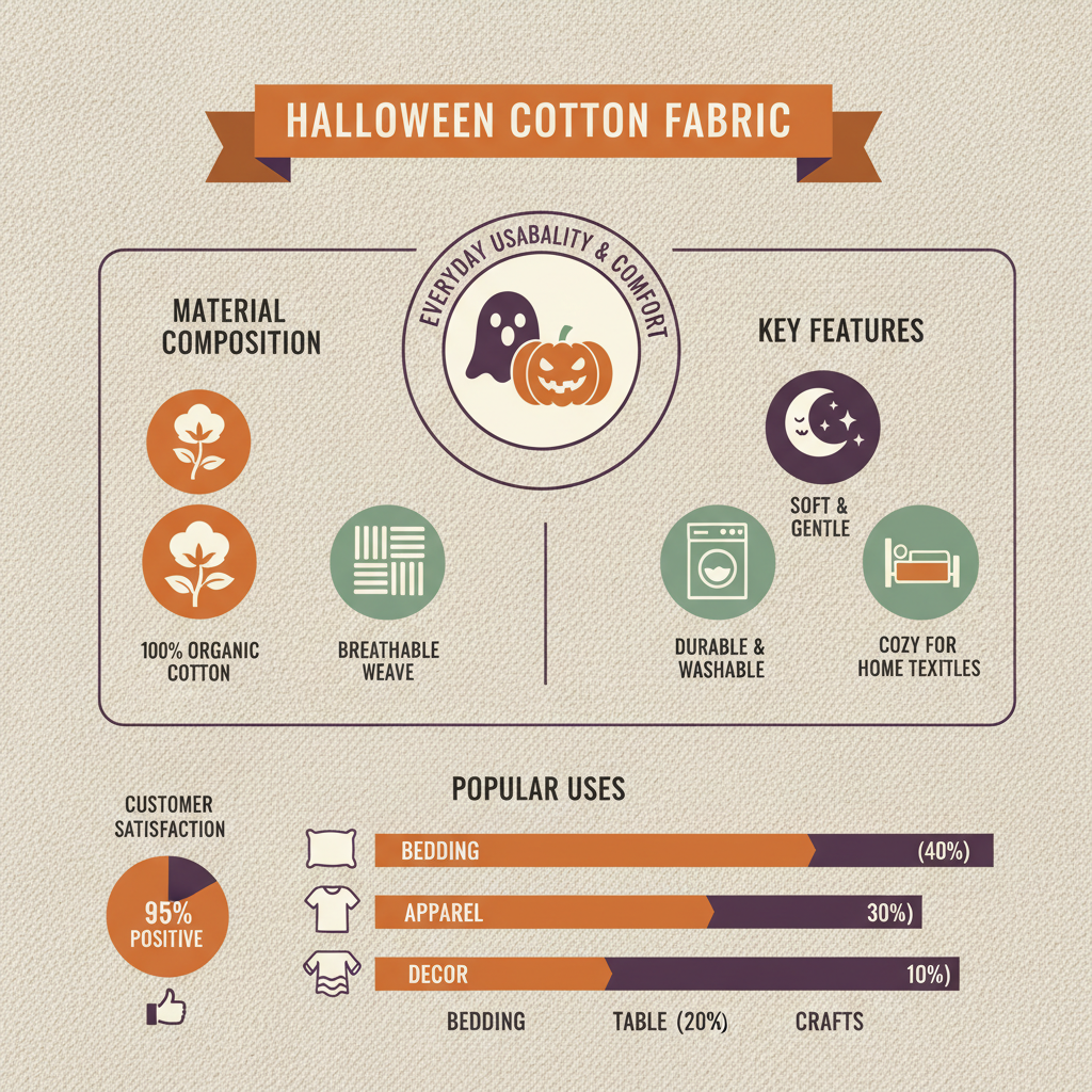 Discover the Spooky Charm of High Quality Halloween Cotton Fabric