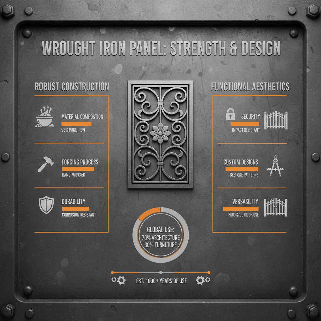 Exploring the Beauty and Durability of Wrought Iron Panel Designs