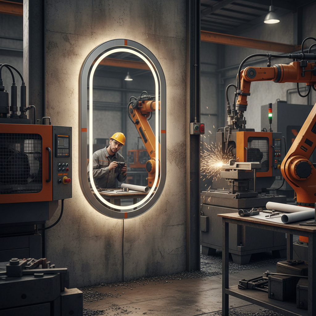 Enhance Your Space with the Alluring LED Mirror Oval Design