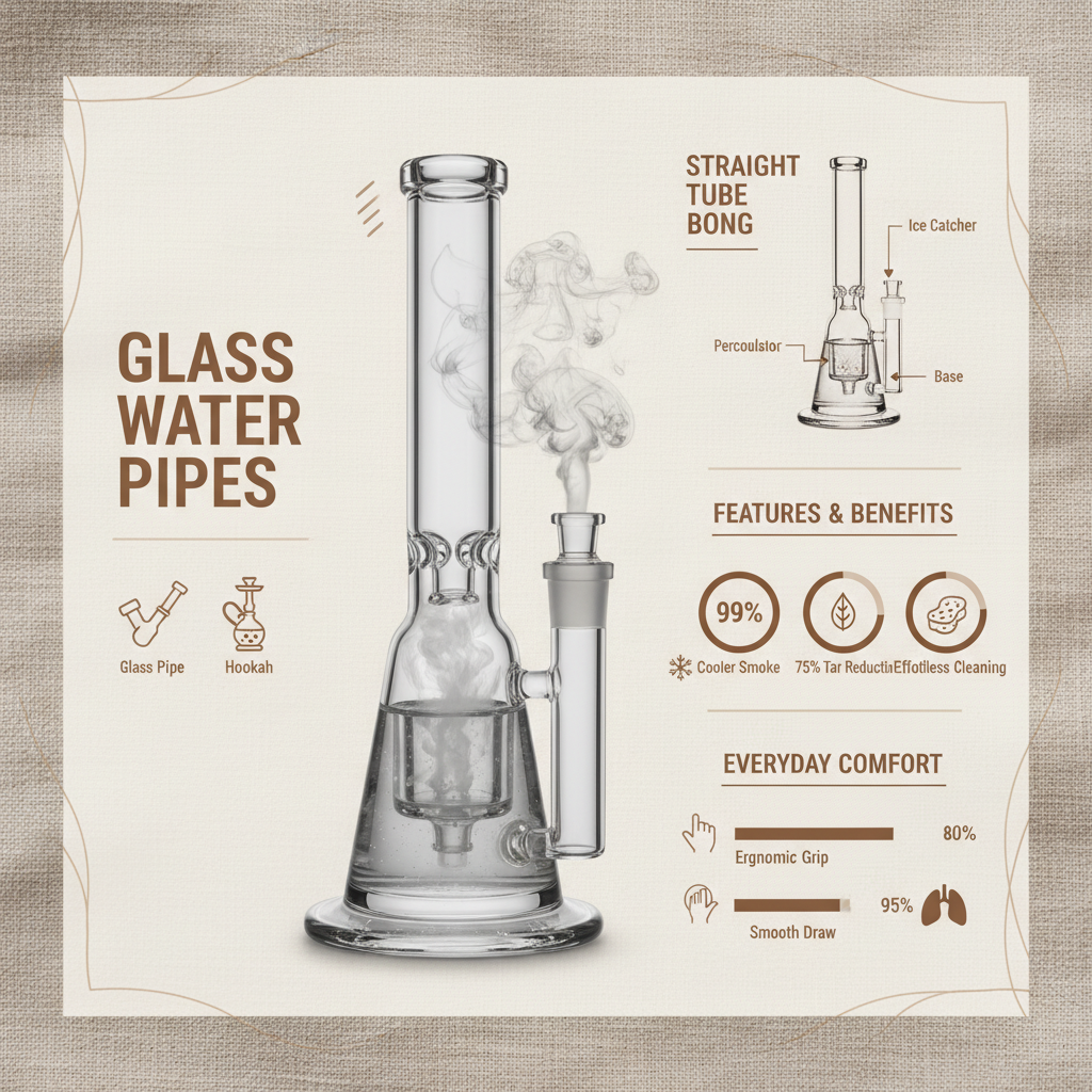 Explore the World of Straight Tube Bong with Perc for a Smoother Experience