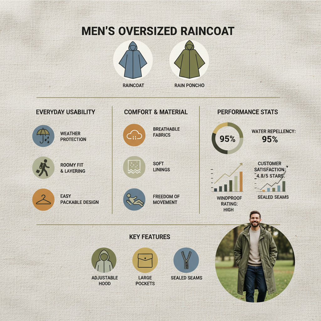 The Definitive Guide to Mens Oversized Raincoats Style and Functionality