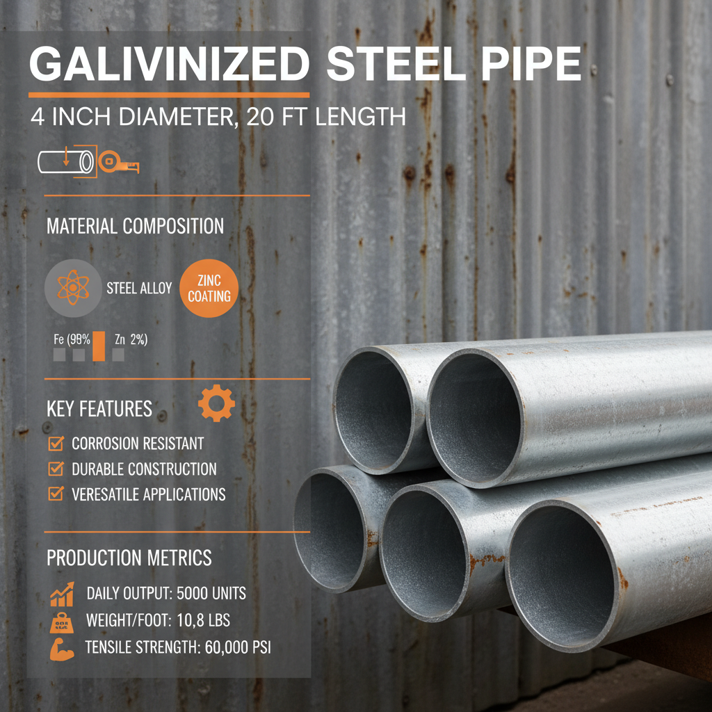 Comprehensive Guide to 4 Inch Galvanized Pipe 20 Ft for Construction Projects