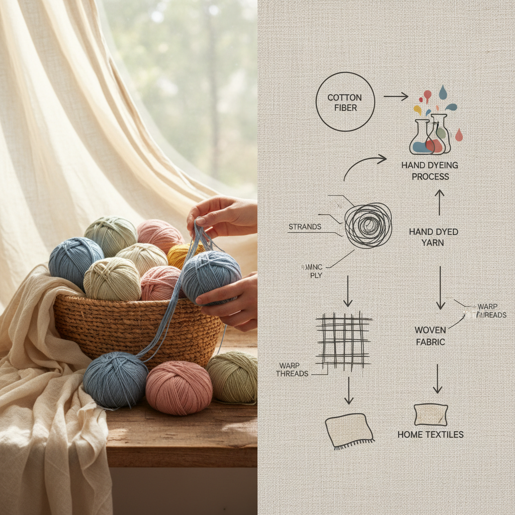 Explore the Beauty and Versatility of Hand Dyed Cotton Yarn for Crafting