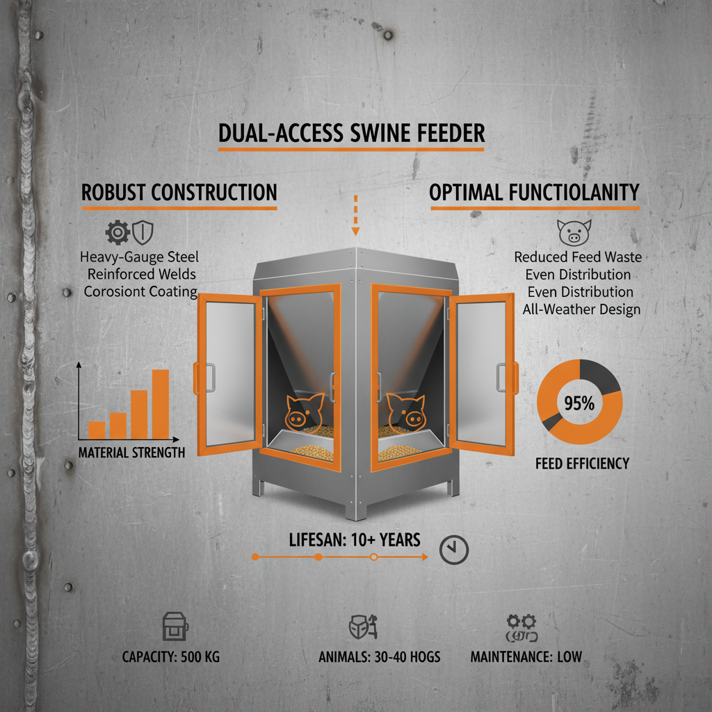 Maximize Hog Productivity with CXL Livestock Double Door Hog Feeder Solutions