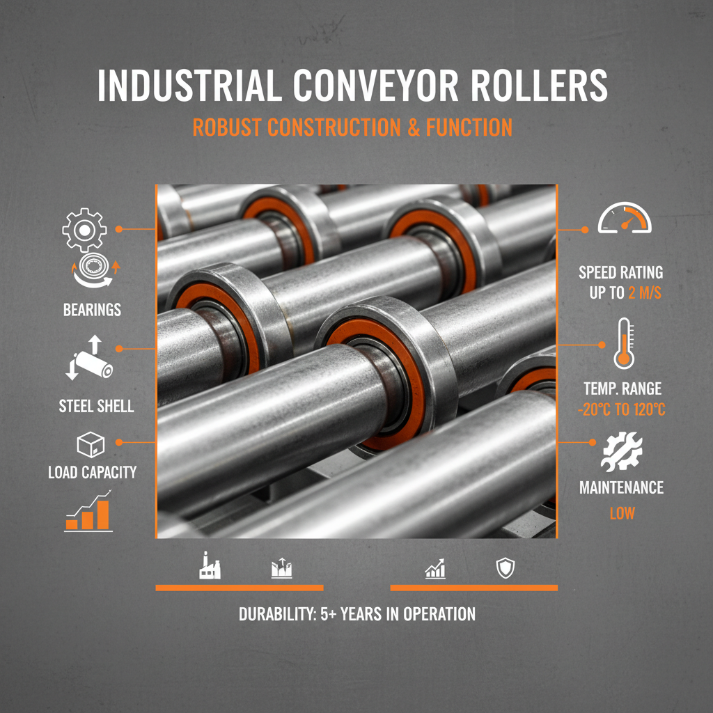 steel conveyor rollers with bearings