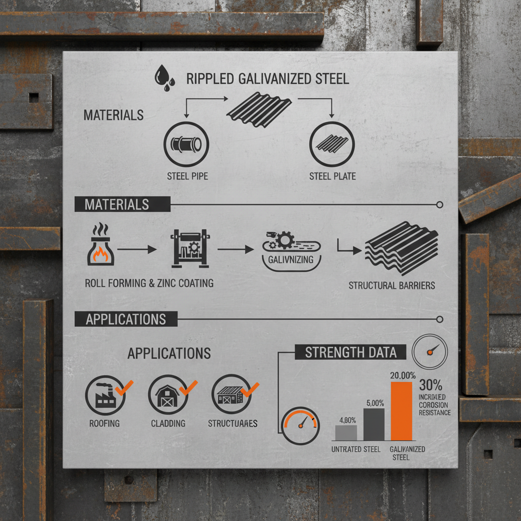 rippled galvanized sheet metal
