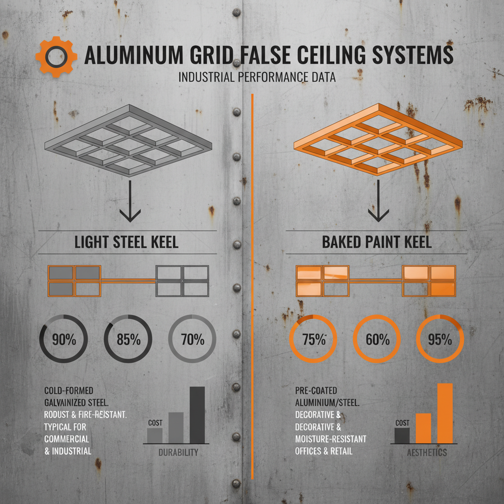 aluminium grid false ceiling