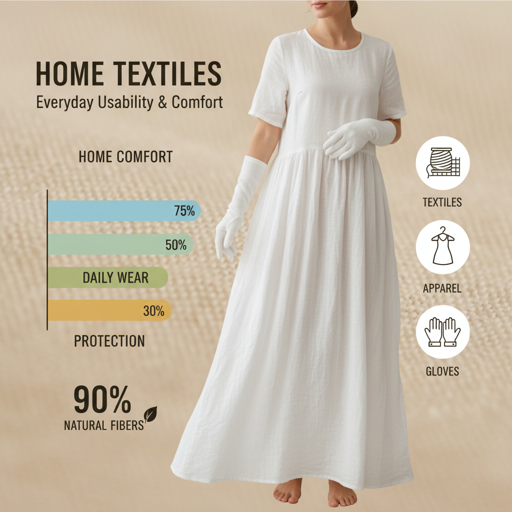 white gown with gloves