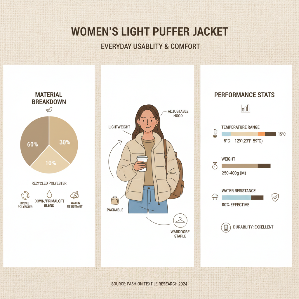 womens light puffer jacket