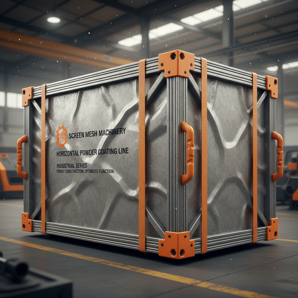 horizontal powder coating line