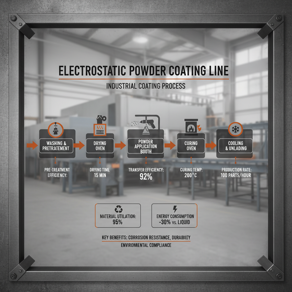 electrostatic powder coating line