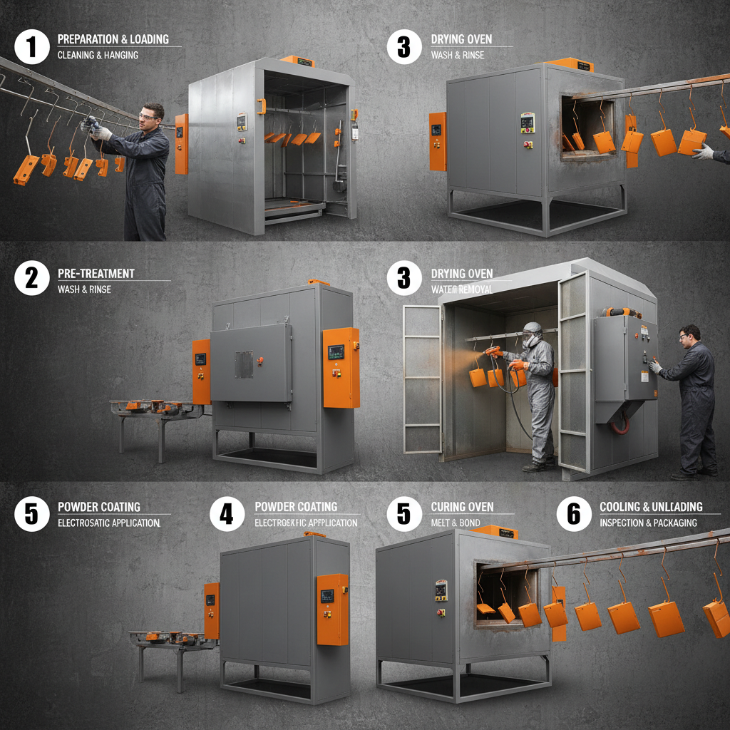 small powder coating line