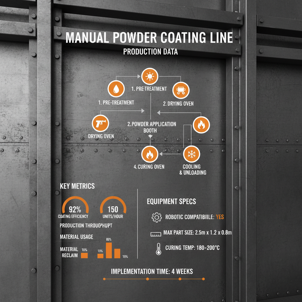 manual powder coating line