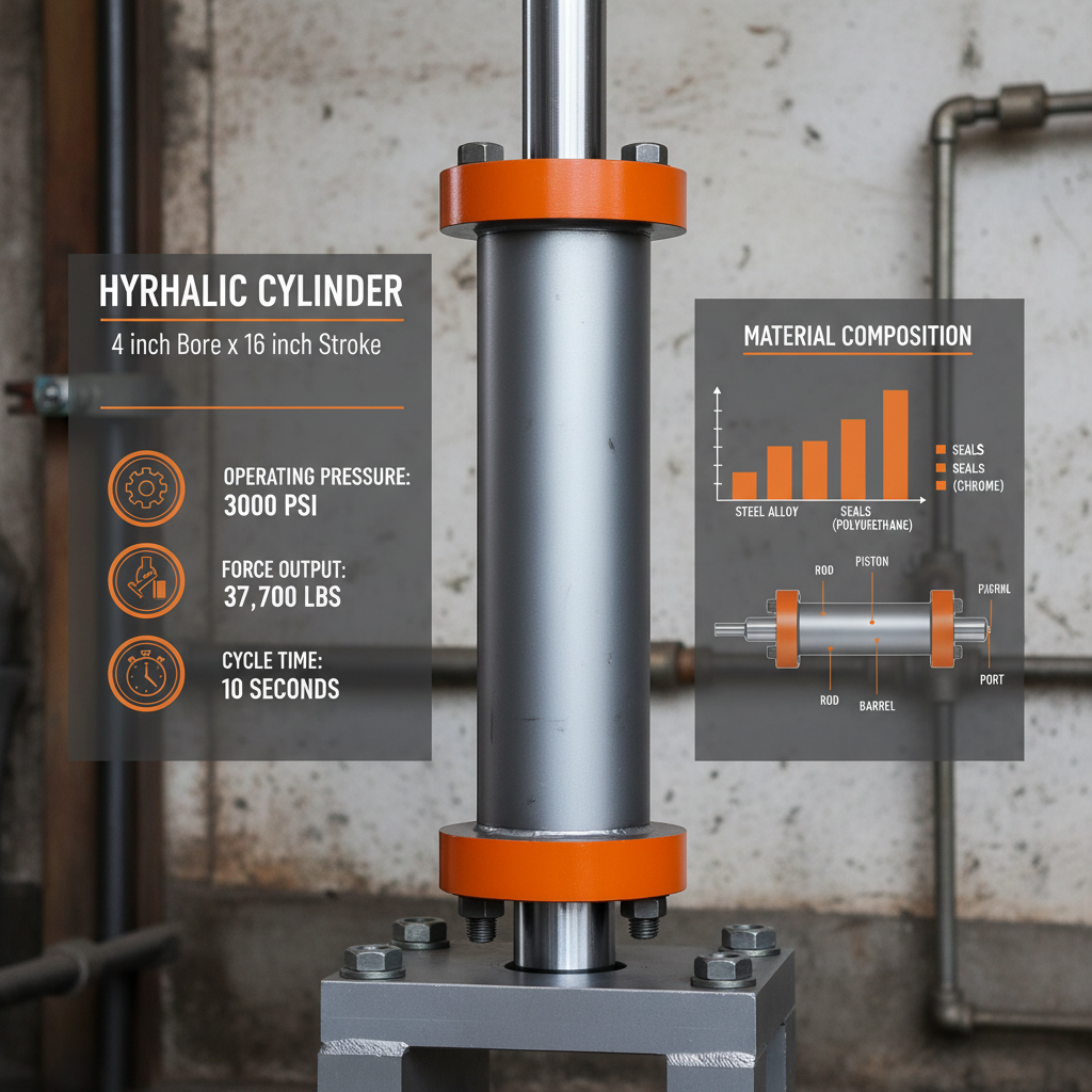 4 x 16 hydraulic cylinder