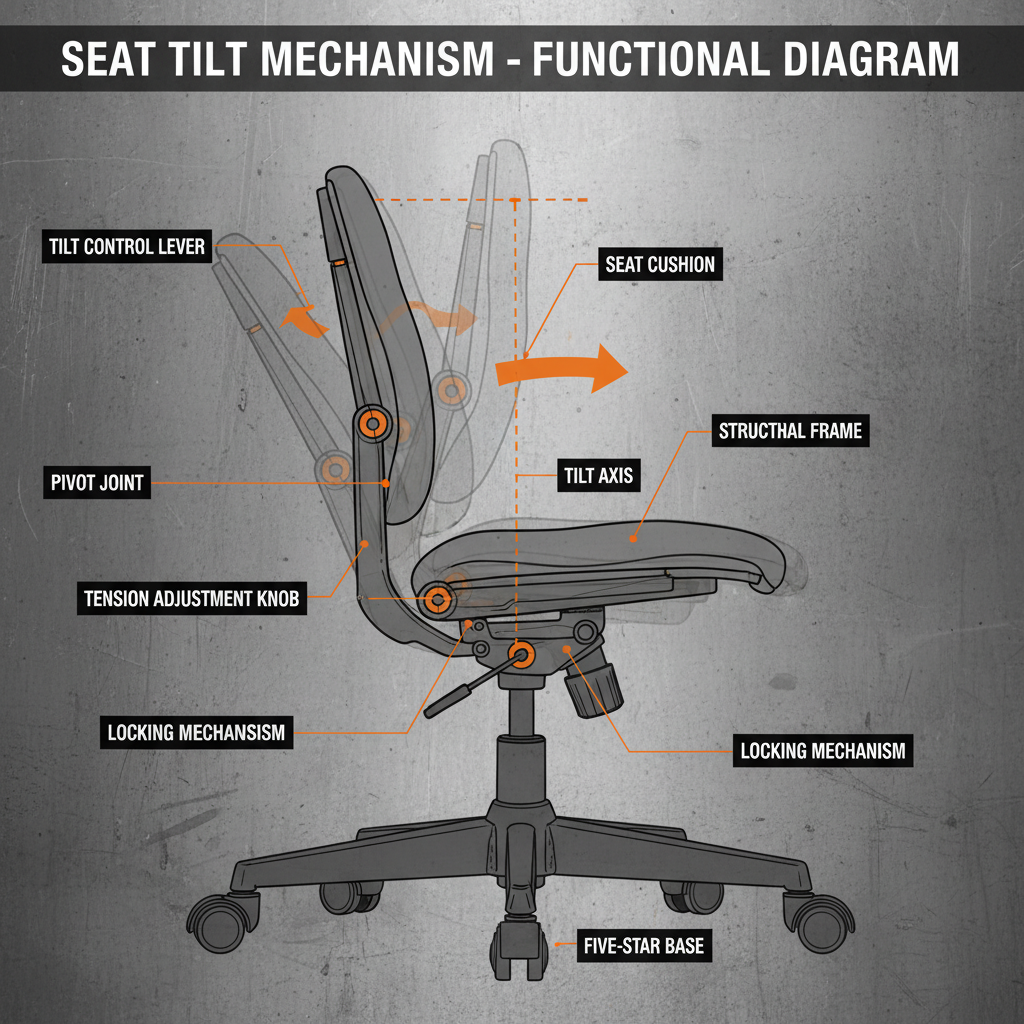 chair with seat tilt
