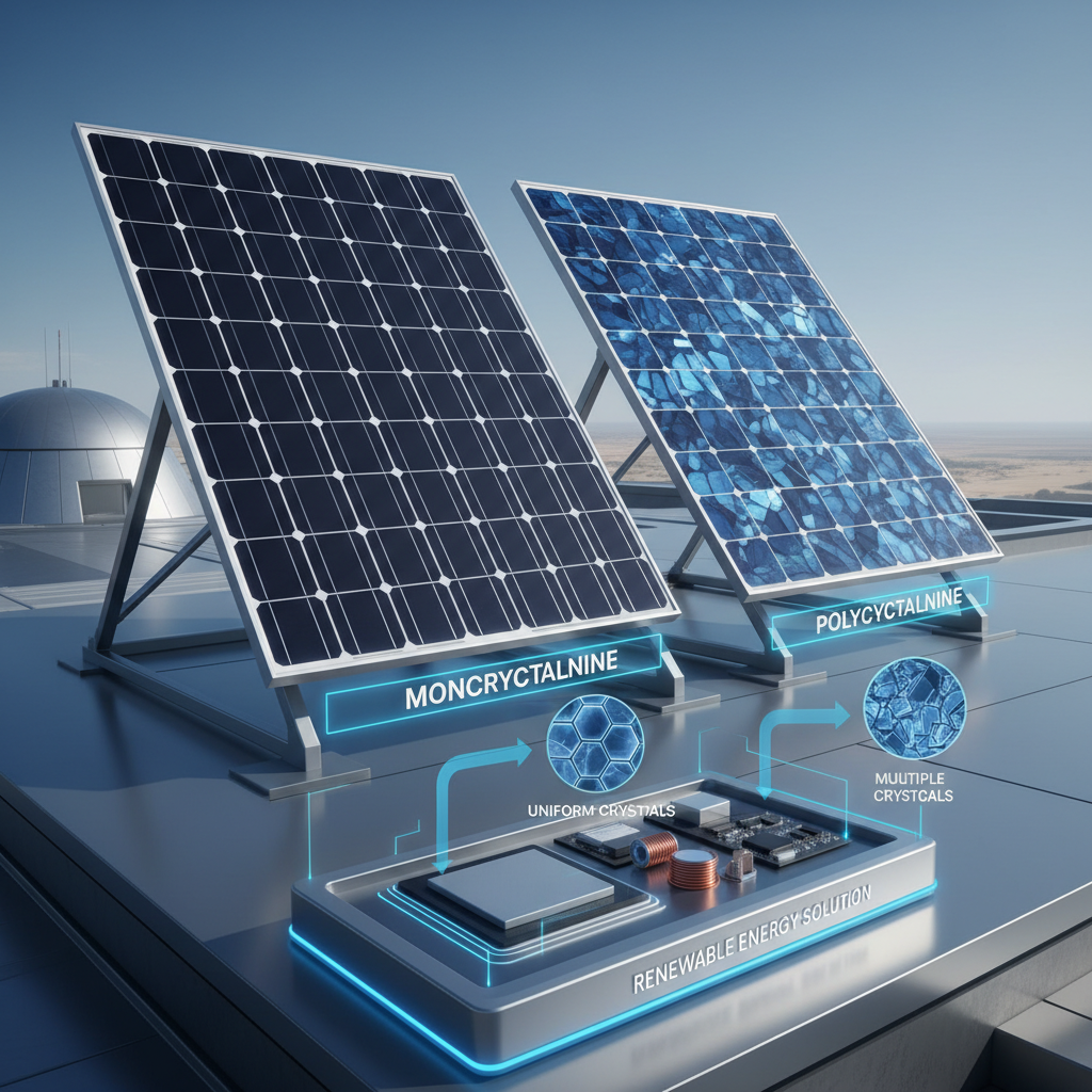 mono and poly solar panel