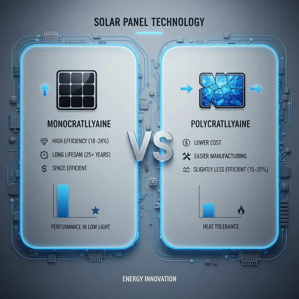 mono and poly solar panel