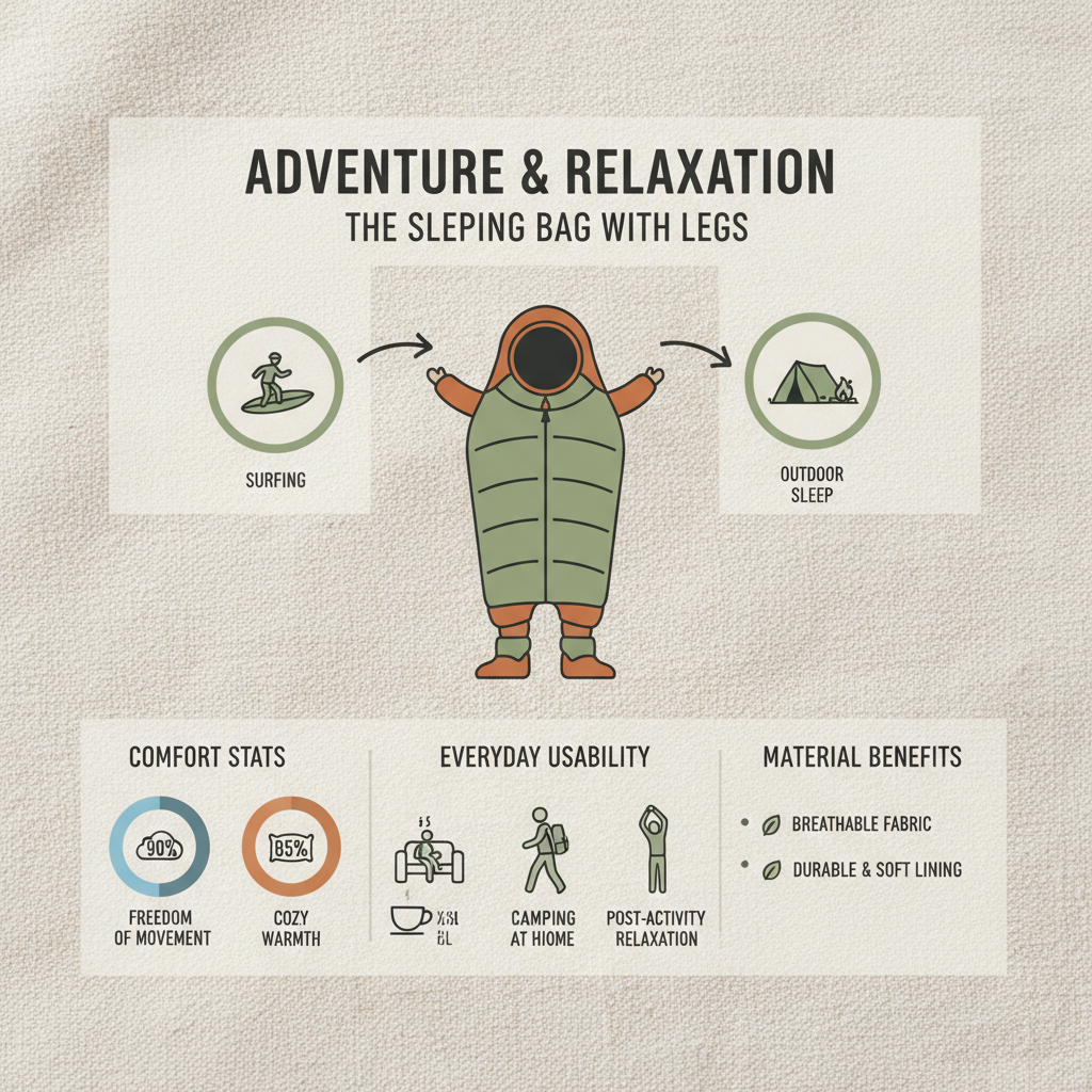 Experience Ultimate Comfort with a Versatile Sleeping Bag with Legs