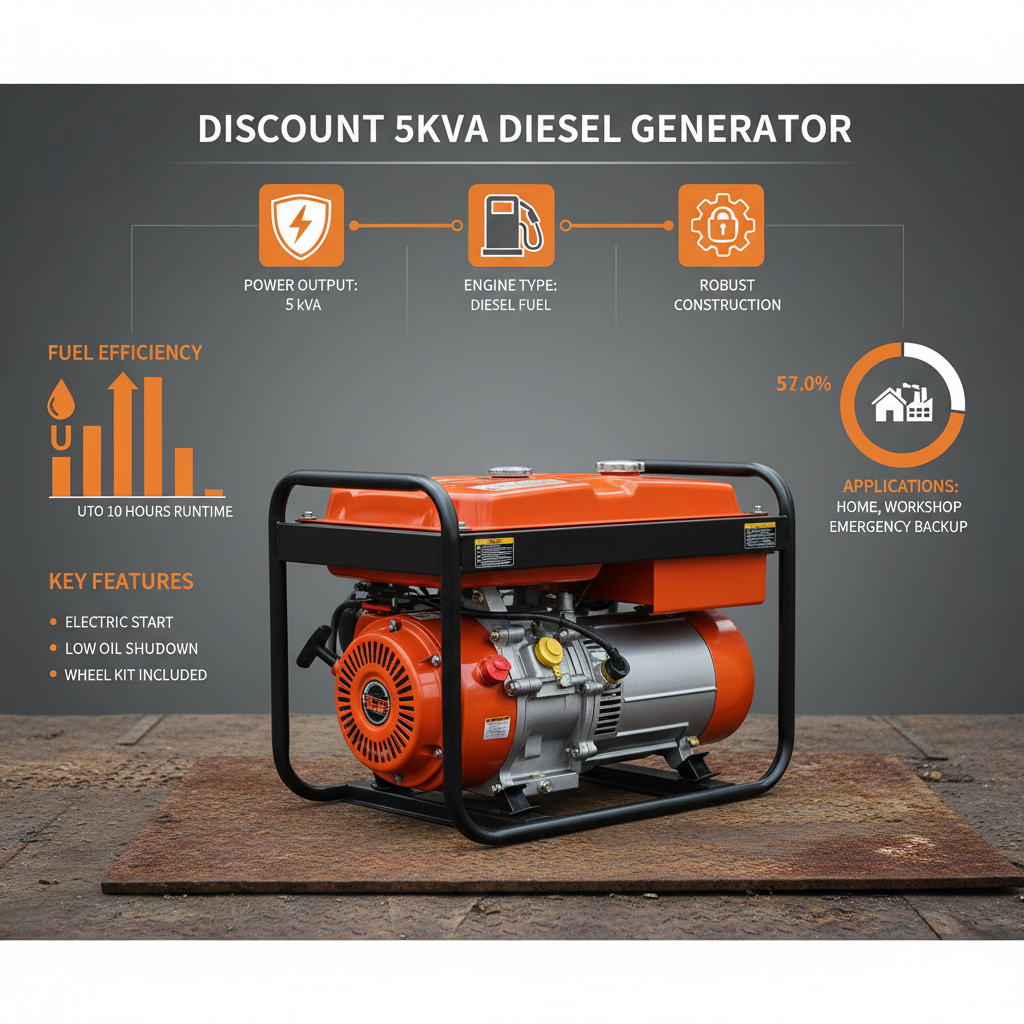 Discount 5kva diesel generator