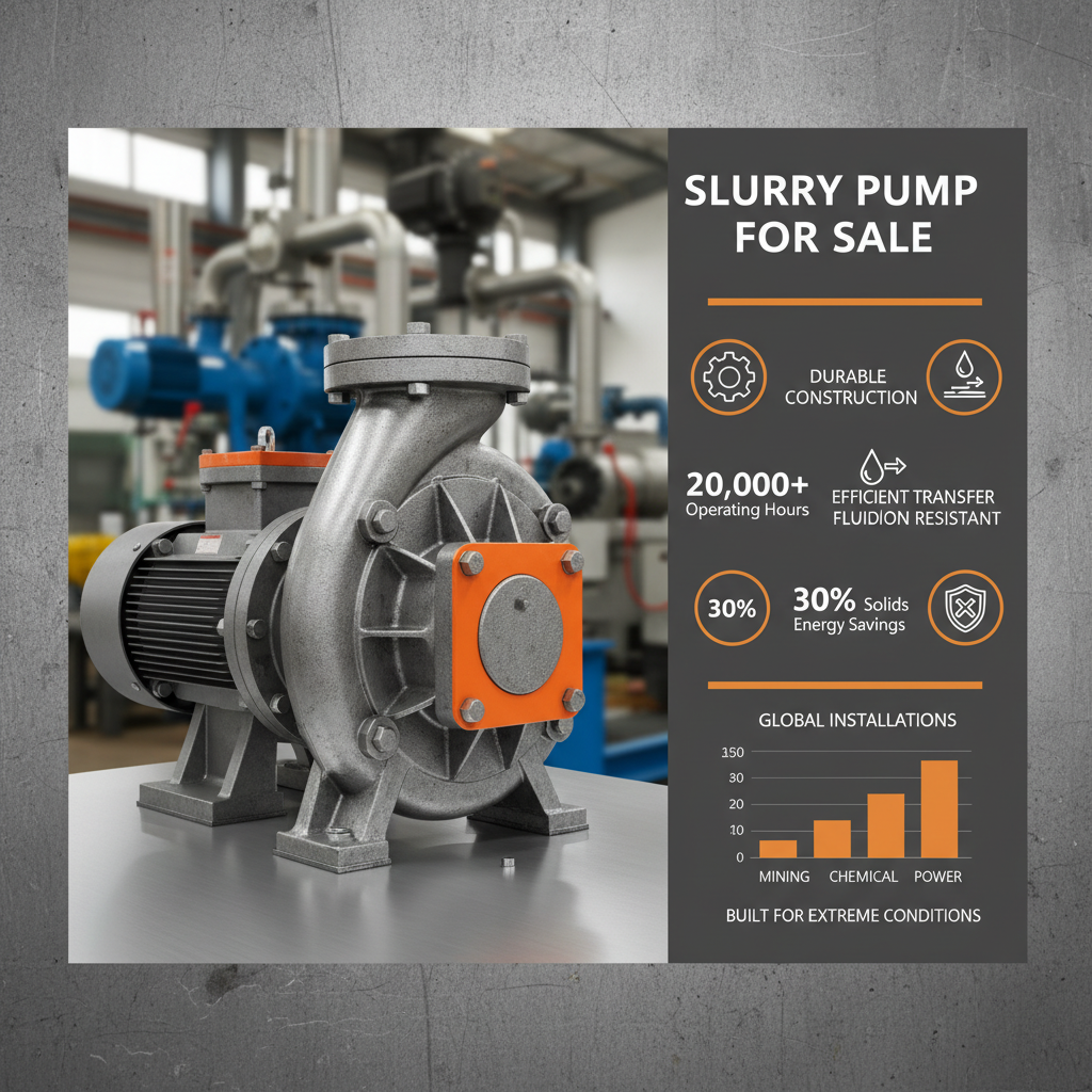 slurry pump for sale