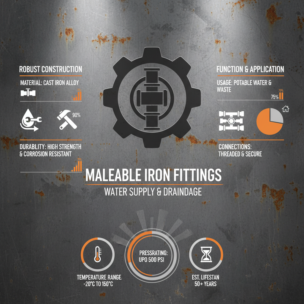 malleable iron fittings for water supply & drainage