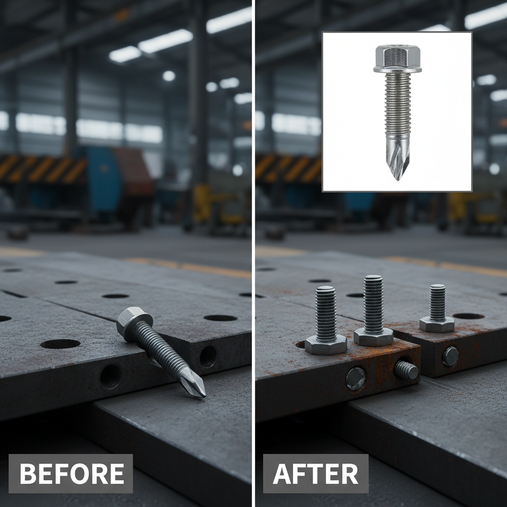 14 hex head self tapping screw