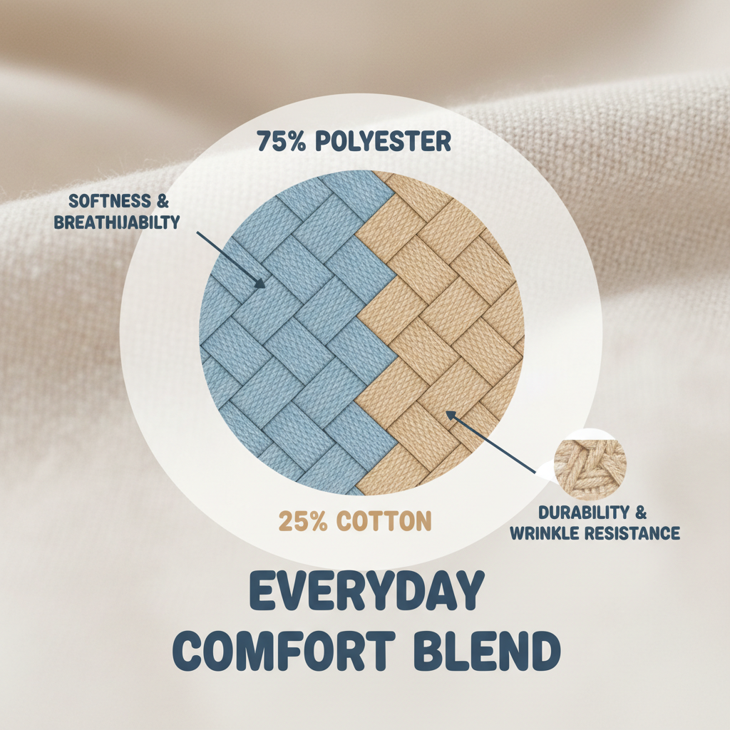 Exploring the Versatility and Benefits of 75 Polyester 25 Cotton Fabric