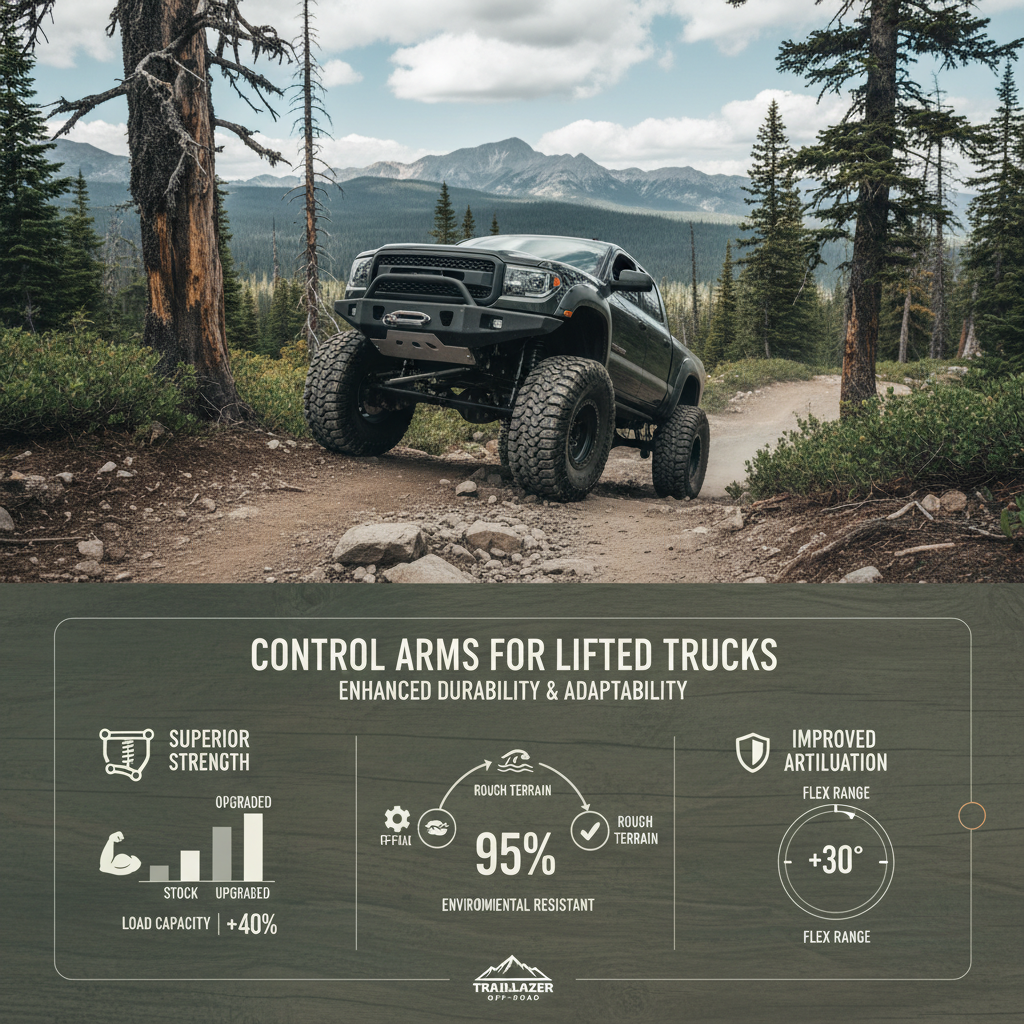 Enhanced Control Arms for Lifted Trucks Improve Off Road Performance and Safety