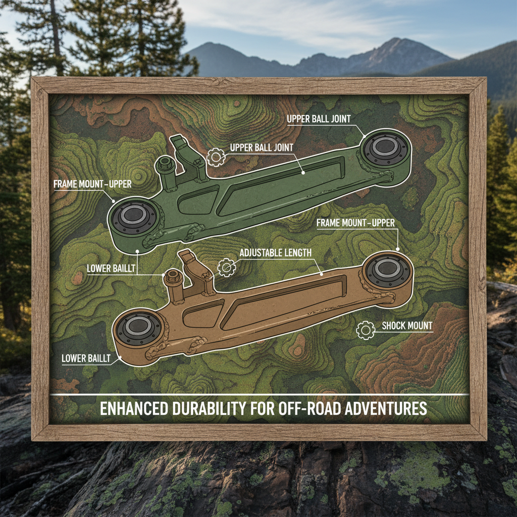 Enhanced Control Arms for Lifted Trucks Improve Off Road Performance and Safety