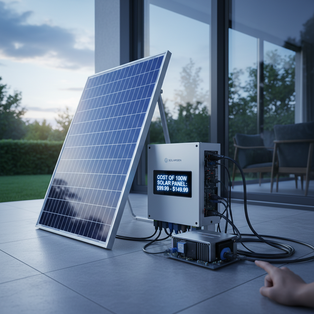 Understanding the Cost of 100 Watt Solar Panel and Its Impact on Renewable Energy Adoption