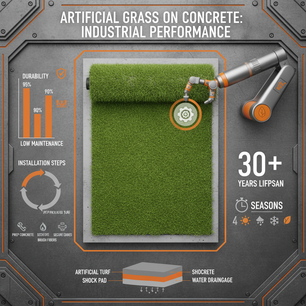 Transforming Concrete Surfaces with Durable Artificial Grass on Concrete Solutions