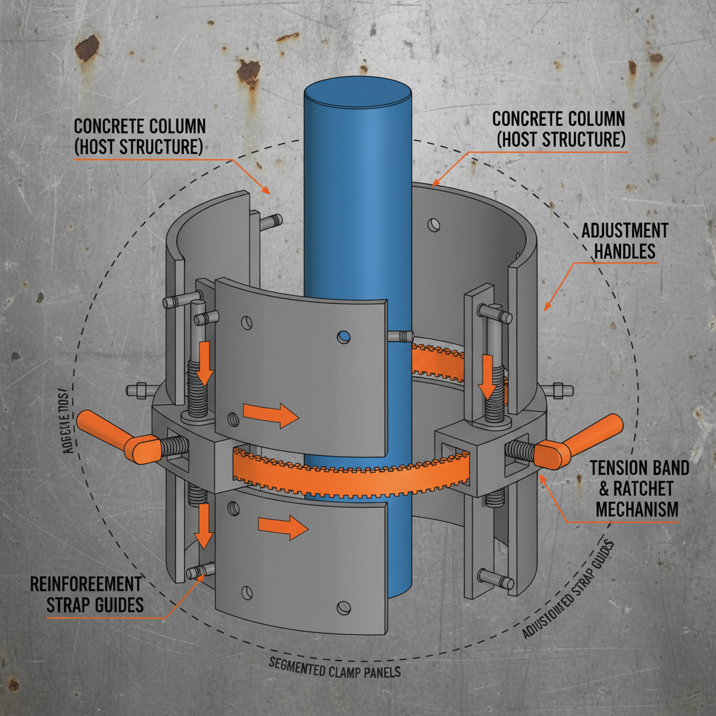 Revolutionizing Construction with colum clamp Technology for Resilient Infrastructure