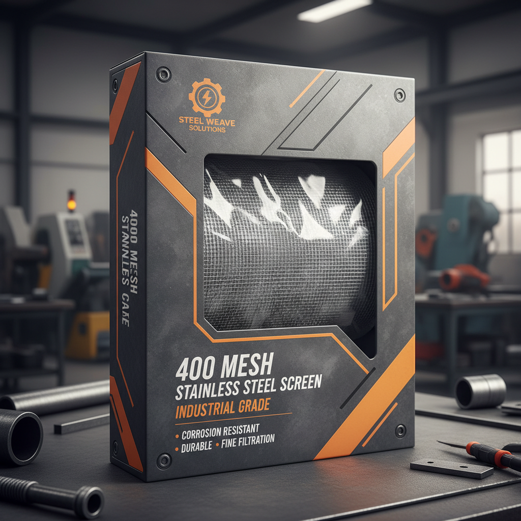 High Performance 400 Mesh Stainless Steel Screen for Industrial Filtration