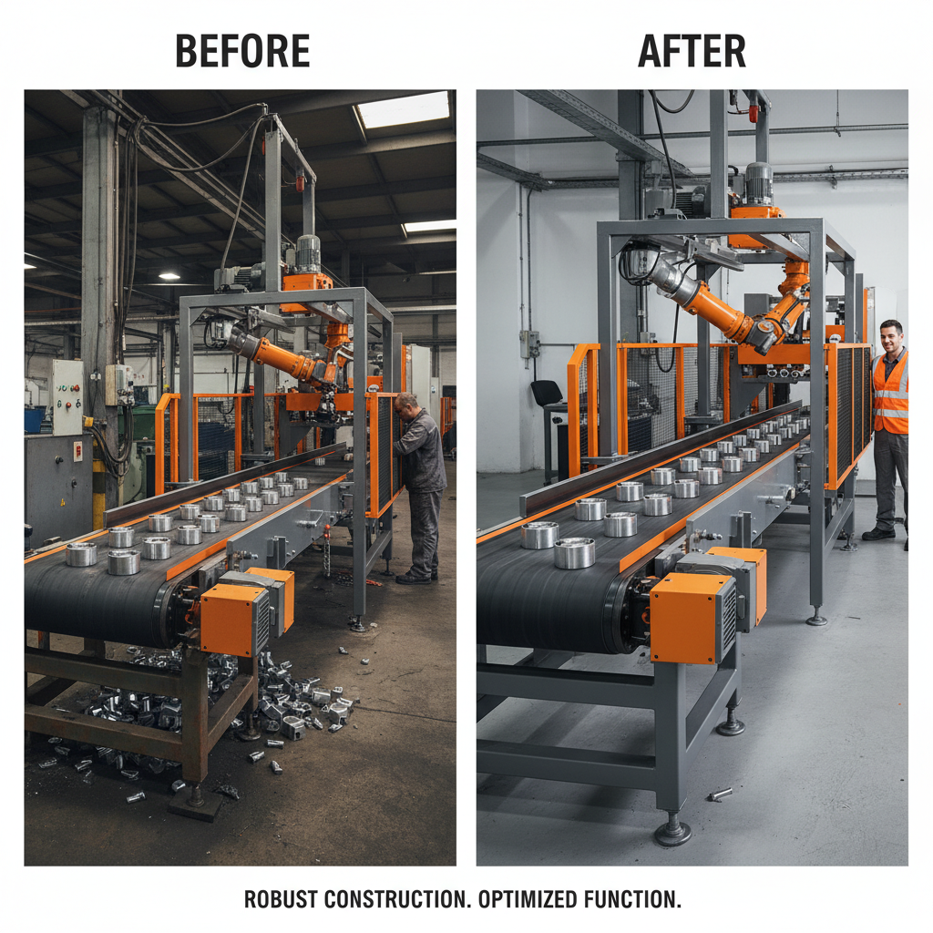 conveyor belt in factory