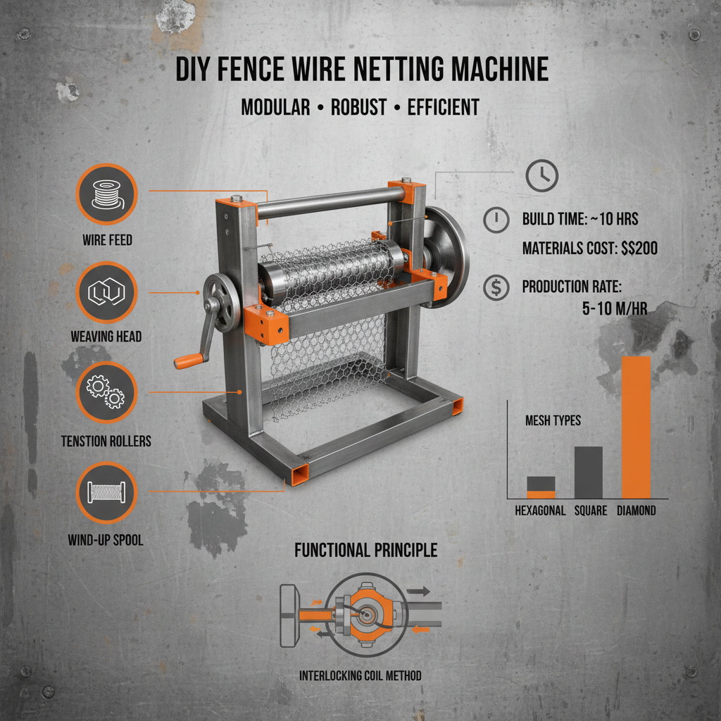 diy simple fence wire netting machine